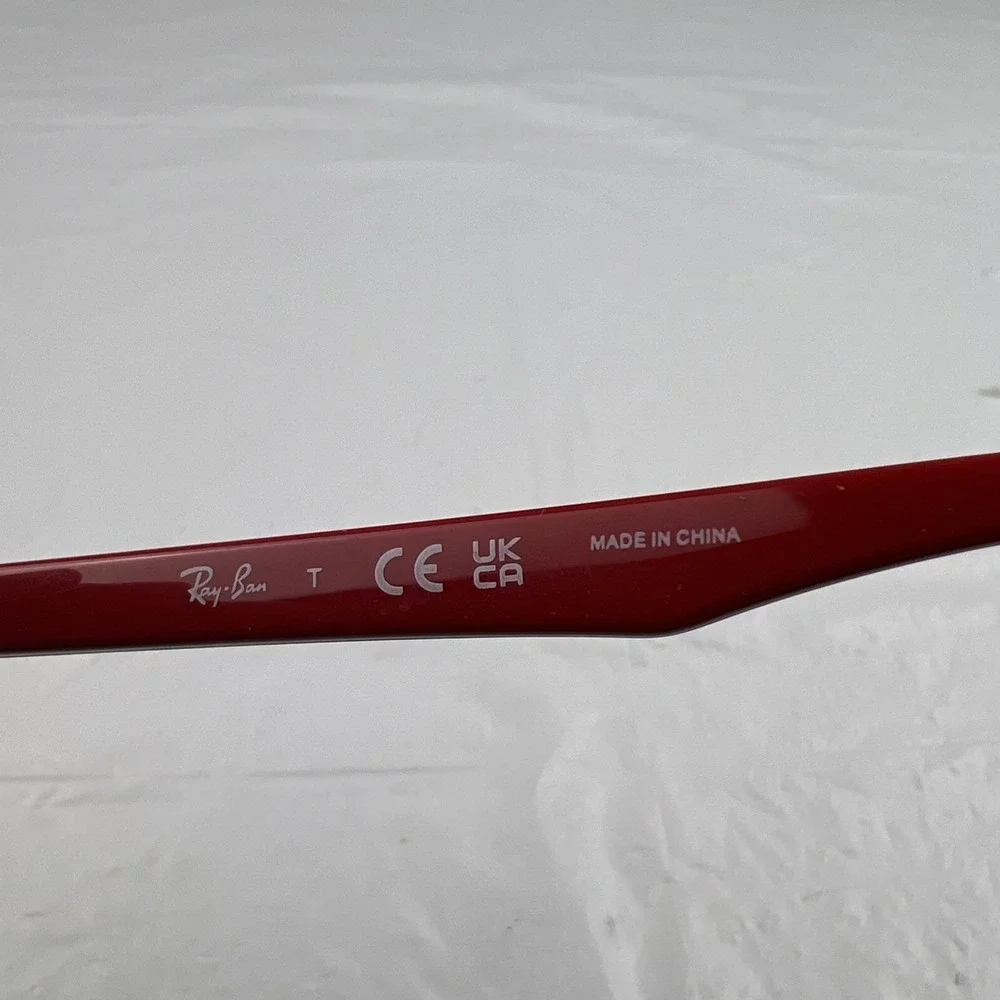 Ray-Ban Eyeglasses Kids RB1601 3812 Red Gray Crystal 48-18-130 Frames Only EUC